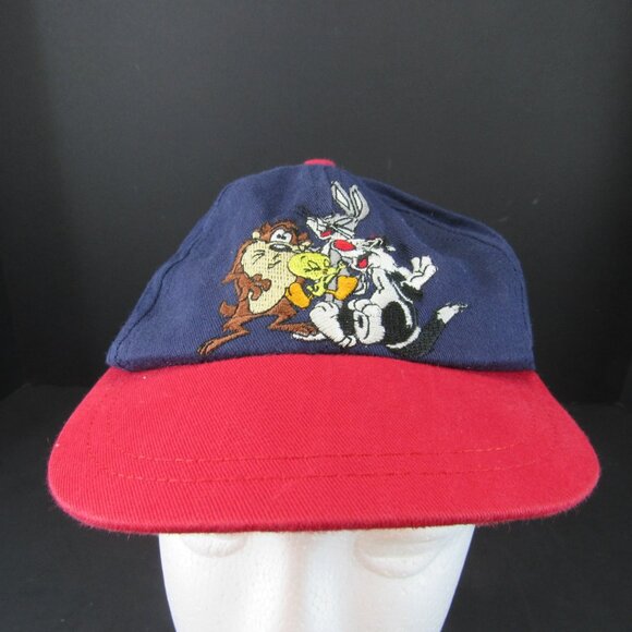 ACME Kids 1992 Warner Bros Taz, Tweety, Bugs and Sylvester Snapback Cap Hat - Picture 2 of 9